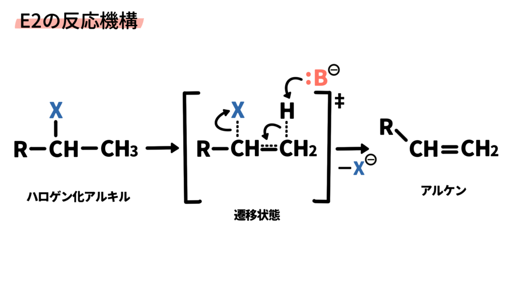 E2反応の反応機構